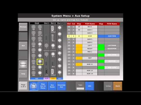 Aux Mapping setup