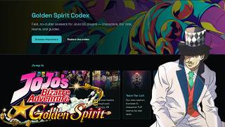 The Best Wiki For This Game! | JoJo's Bizarre Adventure: Golden Spirit