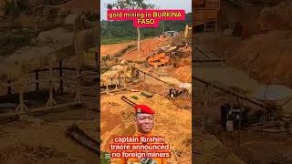 gold mining in Burkina Faso #ibrahimtraoré #goldmining #burkinafaso