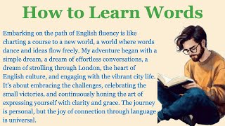 How to Learn Words🔥 | Basic English Story | Basic English Story | Very Interesting Story