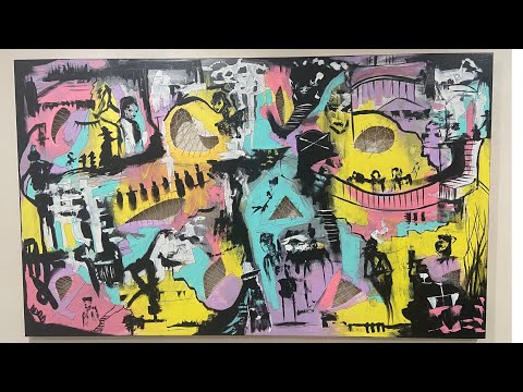 Abstract painting | fine ART. TIMELAPS
