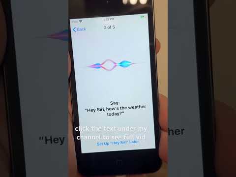 Siri on the iPod touch 7 🥀
