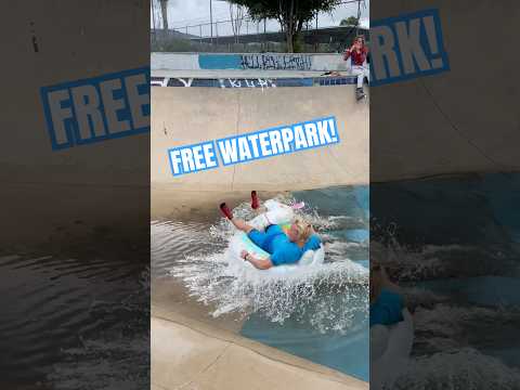 The skatepark FLOODED 💦