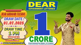 LOTTERY LIVE DEAR 1 PM 01.07.2025 NAGALAND STATE LOTTERY LIVE DEAR LOTTERY LIVE LOTTERY SAMBAD LIVE