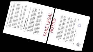 Sending Fake Legal notice to deposit money, blackmailing and threatening by fraud Data entry company