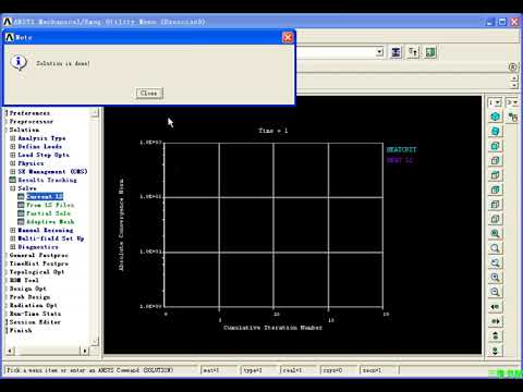 ANSYS Thermal—Example9- Black body heat radiation analysis