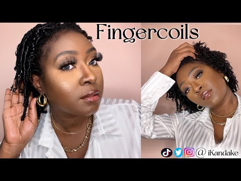 DEFINED FINGERCOILS | NATURAL HAIR TUTORIAL | BEGINNER FRIENDLY