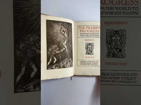 The Pilgrims Progress, John Bunyan, Ltd Ed 16/100, Edmund J Sullivan Signed, 1901 #johnbunyan #book