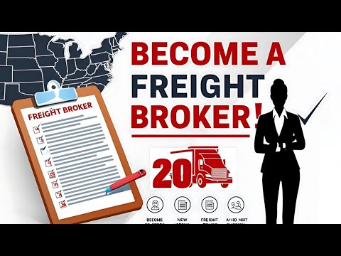How to Become a Freight Broker in the USA (2025) | Step-by-Step Beginner’s Guide