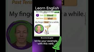 Past Tense of BLEED in English + Example sentence ✅ Learn English Grammar