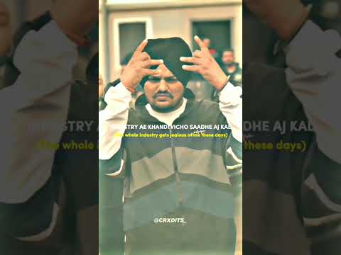 These Days - Sidhu Moosewala ( slowed and reverb ) #shorts #sidhumoosewala #thesedayssidhumoosewala