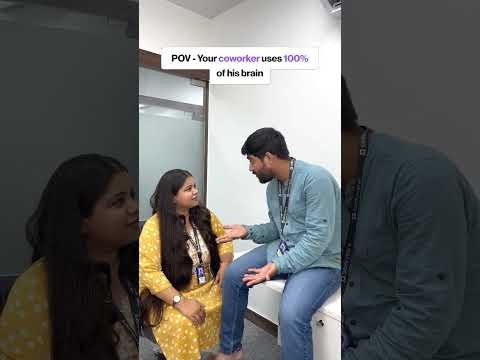Acha hua itna dimag ye kaam par nahi lagata 🤦🥲 #yotubeshorts #officereels #coworkers