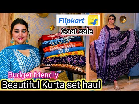 Flipkart Goat sale upto 80-90% off  Rakhi Special Kurta set haul @poojachoyal7135