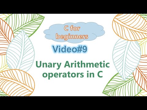 session 9 -  Unary arithmetic operator
