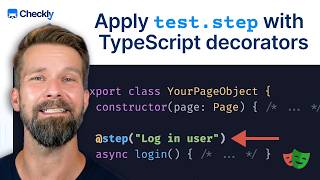 Apply Playwright test steps with TypeScript decorators
