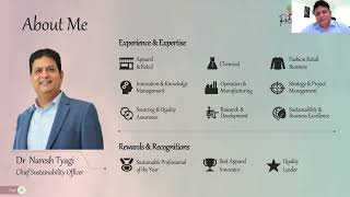 Sustainable Corp. Strategy by Naresh Tyagi Chief Sustainability Officer Aditya Birla Fashion Retail