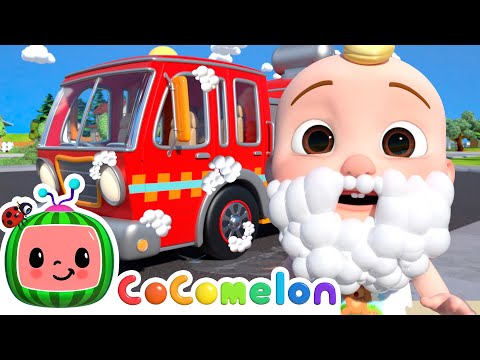 Fire Truck Wash, Car Wash Song 🫧 + MORE CoComelon Nursery Rhymes & Kids Songs