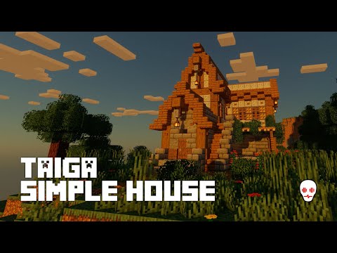 Minecraft | Build a Spruce Wood Simple House - Rygery