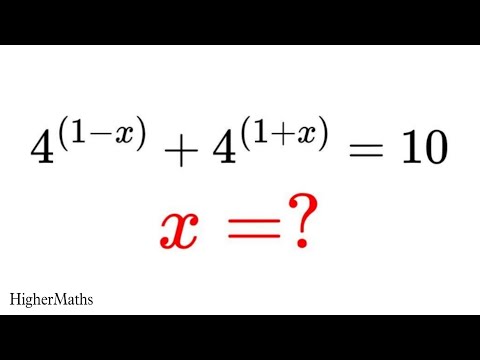 Can you solve this exponential equation  (Olympiad Math)  #math #maths