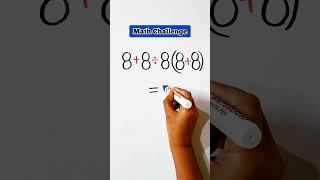 Tricky Math Challenge 😱 #challenge #mathpuzzle #braintest #mathtest #mathschallenge