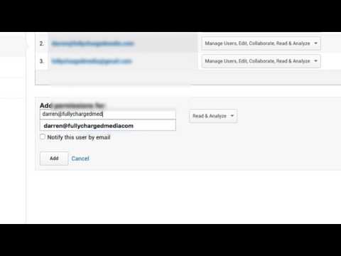 Giving Access To Google Analytics To Someone Else - Fully Charged Media