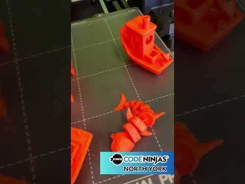 Code Ninjas North York camper 3D prints!