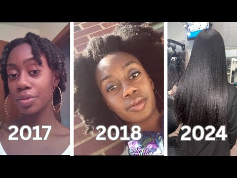 My Natural Hair Over The Years, From Damaged Relaxed Hair To Healthy Natural Hair Journey