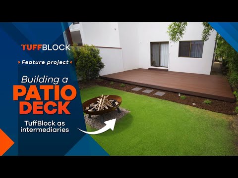 Building A Low Profile Patio Deck (with TuffBlock as an intermediary)
