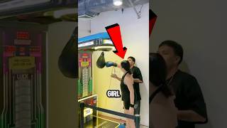 She Punched Her Boyfriend by Accident?! 😳🥊#boxingfail, #couplemoments, #arcadechallenge