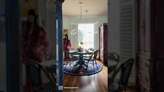 Home styling with boldly colored hand painted furniture