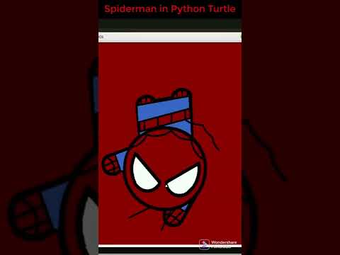 How to draw Spider Man in Python l.CL Production.