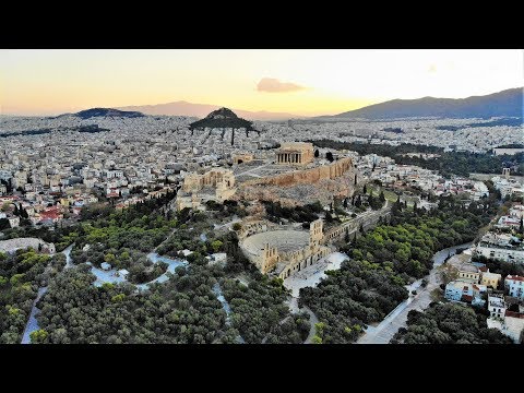 4K Drone Footage of the Acropolis in Athens, Greece