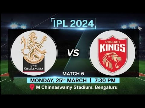 IPL MATCH NO.6 RCB VS PUNJAB | ROYAL CHALLENGER BANGALORE vs PUNJAB KINGS |IPL BETTINGS TIPS CRICKET