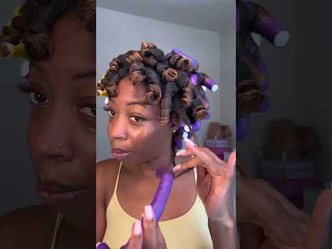 How do we feel about the final look?🫣💕 #curlyhair #flexirodset #naturalhair