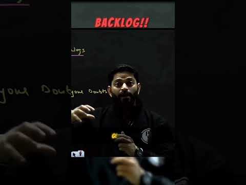 BACKLOG NAHI HONA CHAHIYE || #motivation #viralreels #trending #cawallah #physicwallah