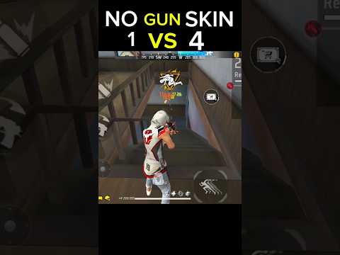 1 VS 4 Clutch Without Gun Skin#freefire #shorts