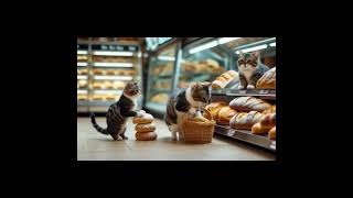 🛒 Tiny Cat’s Adorable Grocery Shopping Adventure! 🐾 | #kitten #shopping #groceryshopping #shorts