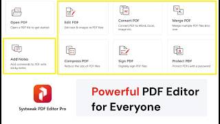 PDF Editor to Edit, merge, split, compress, watermark, annotate and  More - Systweak PDF Editor