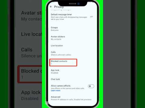 WhatsApp par block list kaise dekhe How to see block list on whatsapp 2025 / #shorts