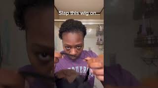 Who can relate? 😅 #funny#naturalhair#protectivestyles#gluelesswig#haircare#tiredmom#quickhairstyle