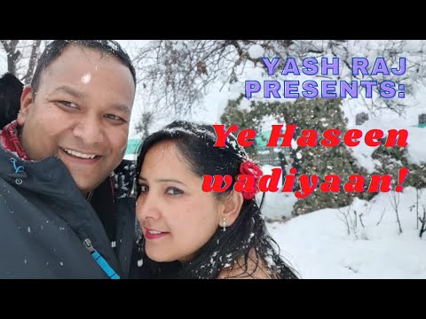 #shorts #shortsvideo : Ye Haseen wadiyaan;Bollywood movie : My Yash Raj moment:Saree in snow shoot!!