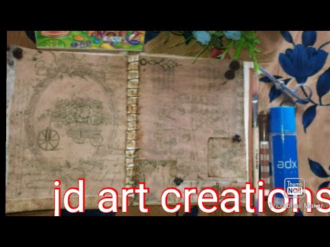 Art journal with old theme.