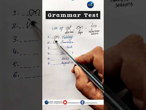 Grammar Test #english #mathsenglishsecret #shorts