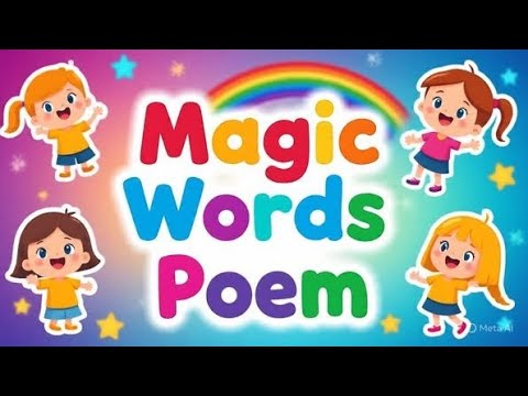 Nursery Rhymes planet || Magic words ✨ || kids poem #like #subscribe 