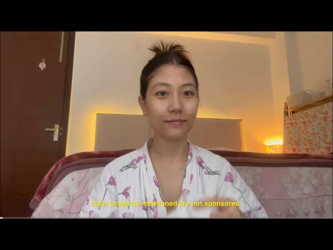 Husband does my voiceover, morning skin-care routine.