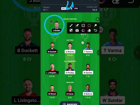 "India vs England 4th T20I Dream11 Prediction, Tips, Playing XI & Pitch Report | Win Big #shorts