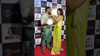 Divya Agarwal clicked with fiancé Apurva Padgaonkar at an AWARD Function #shorts #divyaagarwal