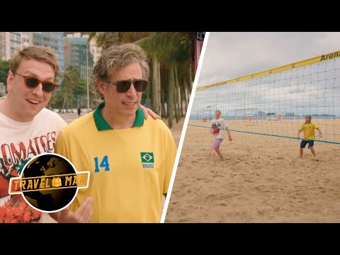 Joe & Stephen Mangan take on the experts at football volleyball | Travel Man