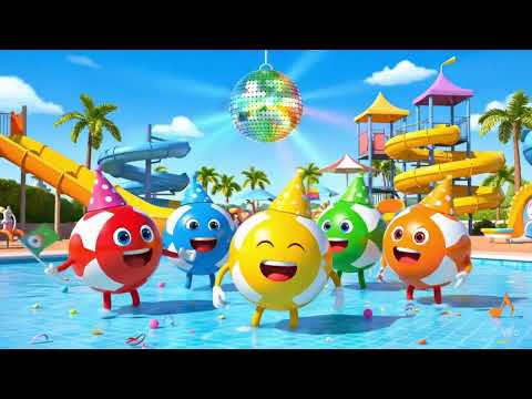 Colorful Bouncy Balls Cartoon | Fun 3D Animation for Kids | Splash, Play & Laugh!"