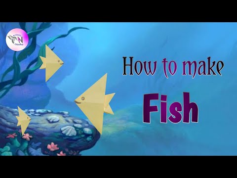How to make fish from paper #craft #Artisticnatha